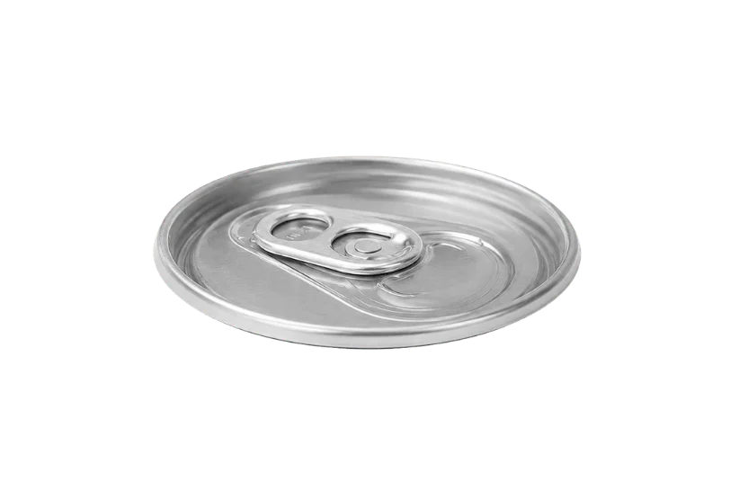 Aluminium ringtrekdeksel met drinkopening voor PET-blikjes